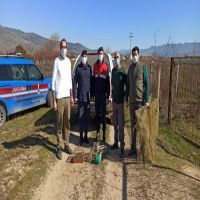 Saka kuşu avlayan şahsa para cezası kesildi