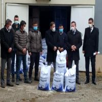 Sungurlu'da çiftçi'ye 2.5 ton fiği dağıtıldı