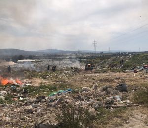 Çeşme'de konargöçerlerin kaldığı 11 çadır tahliye edildi