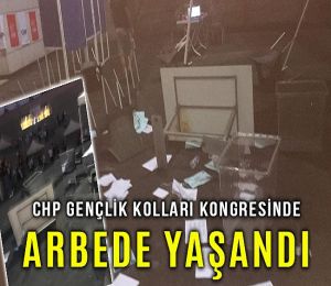 CHP İzmir Gençlik Kolları Kongresinde arbede