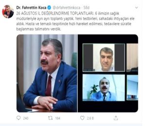 Sağlık Bakanı Fahrettin Koca'dan 6 kritik il için gece yarısı paylaşımı: Talimatı verdik
