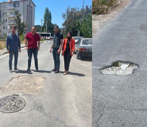 AK Partili Serdar Muçay yollara dikkat çekti: Gaziemir’deki her mahallenin ortak sorunu bozuk yollar