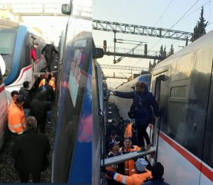 İZBAN arızalandı: Yolcular 'kalasla' tren değiştirdi