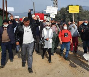 Ödemiş’te köylülerden 'maden' protestosu: Sarı öküzü alamayacaksınız!