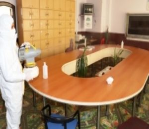 Ödemiş’te okullar ara tatil sonrası için dezenfekte ediliyor